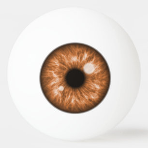 Brown Eye Funny Ping Pong Ball