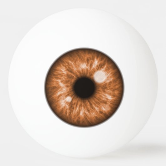 Brown Eye Funny Ping Pong Ball (Voorkant)
