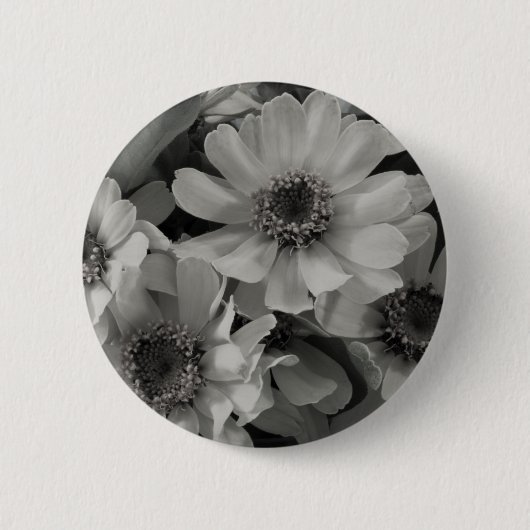 Brown Eyed Susan Flowers Ronde Button 5,7 Cm (Voorkant)
