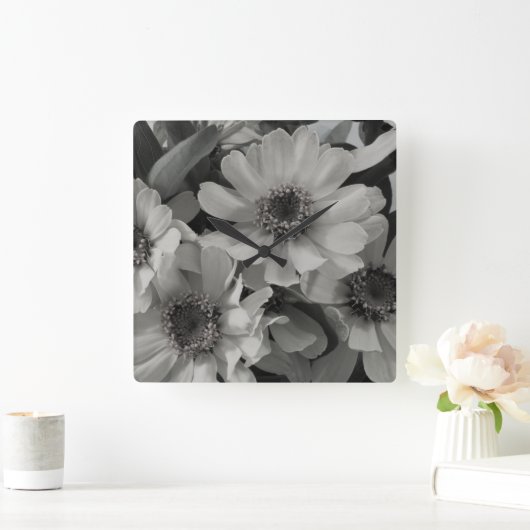 Brown Eyed Susan Flowers Vierkante Klok (Huis)