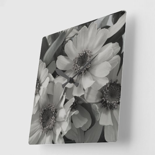 Brown Eyed Susan Flowers Vierkante Klok (Hoek)