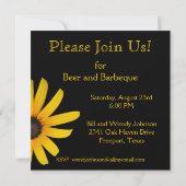 Brown Eyed Susan Invitation Kaart (Achterkant)
