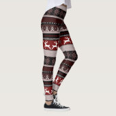 Brown Fair Isle Pattern Leggings (Rechts)