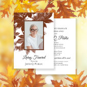 Brown Fall verlaat begrafenisfeest Kaart