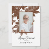 Brown Fall verlaat begrafenisfeest Kaart (Voorkant)