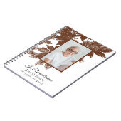 Brown Fall verlaat gastenboek Funeral Memorial Notitieboek (Linkerzijde)