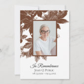 Brown Fall verlaat Jubileum Kaart (Voorkant)