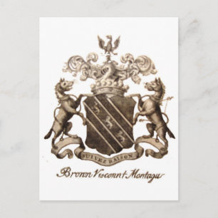 BROWN FAMILY CREST BRIEFKAART