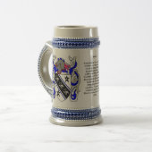 Brown Family Crest Stein Bierpul (Voorkant links)