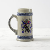 Brown Family Crest Stein Bierpul (Links)