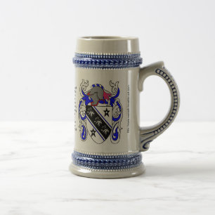Brown Family Crest Stein Bierpul