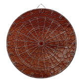 Brown Faux Cowhide Dartbord (Voorkant)