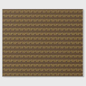 Brown, Faux Gold 22e (22e) gebeurtenis Cadeaupapier (Vlak)