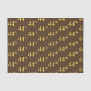 Brown, Faux Gold 44e (44e) gebeurtenis Tissuepapier