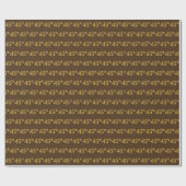 Brown, Faux Gold 45th (45th) Event Cadeaupapier (Vlak)