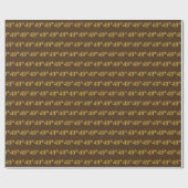 Brown, Faux Gold 49th (49th) Event Cadeaupapier (Vlak)