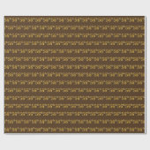 Brown, Faux Gold 56th (56th) Event Cadeaupapier (Vlak)