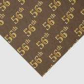 Brown, Faux Gold 56th (56th) Event Tissuepapier (Detail)