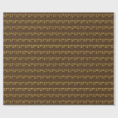Brown, Faux Gold 57th (57th) Event Cadeaupapier (Vlak)