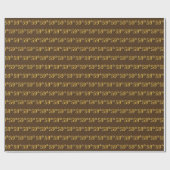 Brown, Faux Gold 59th (59th) Event Cadeaupapier (Vlak)