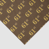 Brown, Faux Gold 61st (61ste) gebeurtenis Tissuepapier (Detail)