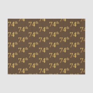 Brown, Faux Gold 74e (74e) gebeurtenis Tissuepapier