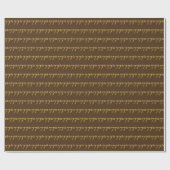 Brown, Faux Gold 77th (77e) Event Cadeaupapier (Vlak)