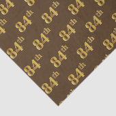 Brown, Faux Gold 84th (84ste) event Tissuepapier (Detail)