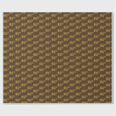Brown, Faux Gold 86th (86th) Event Cadeaupapier (Vlak)