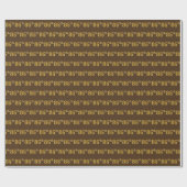 Brown, Faux Gold 86th (86th) Event Cadeaupapier (Vlak)