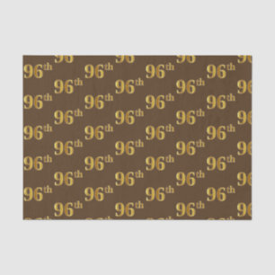 Brown, Faux Gold 96th (negenennegentig) Event Tissuepapier