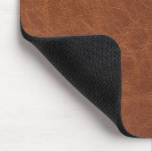 Brown Faux Leather Desk Mat – Stijlvolle Kantoor A Muismat (Hoek)