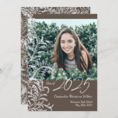 Brown Ferns  Aankondiging van het Afstuderen Foto  (Voorkant / Achterkant)