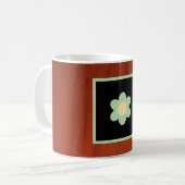 Brown, Floral Coffee Mug Koffiemok (Voorkant links)