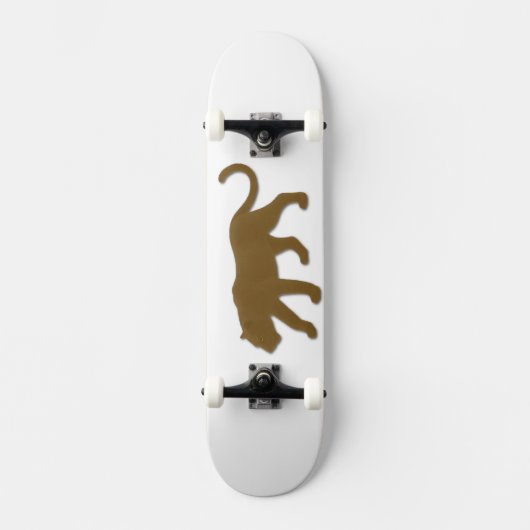 Brown Florida Panther Persoonlijk Skateboard (Voorkant)