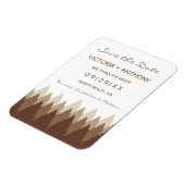 Brown Forest Range Woodland Bruiloft Save The Date Magneet (Linkerzijde)