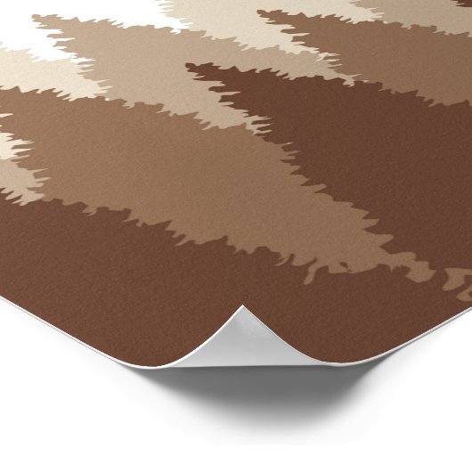 Brown Forest Range Woodland bruiloft welkom Poster (Hoek)