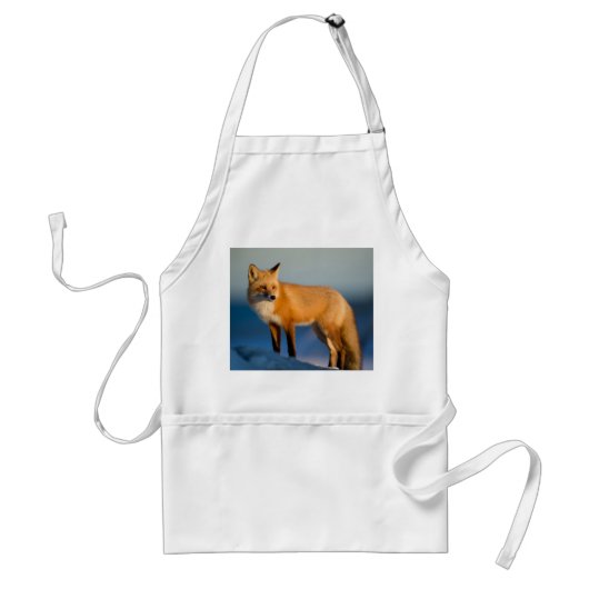 Brown Fox Adult Apron Standaard Schort (Voorkant)