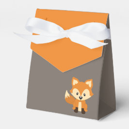 Brown Fox Woodland Baby shower Treat Favoriet Doze Bedankdoosjes