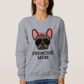 Brown French Bulldog Frenchie Dog mama Trui (Voorkant)