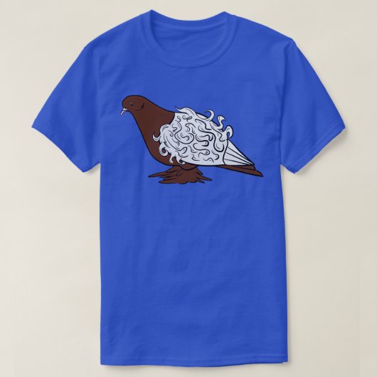 Brown Frillback Pigeon T-shirt (Design voorkant)
