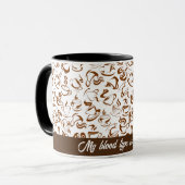 Brown Funny Coffee Mok (Voorkant links)