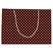 Brown Gefeliciteerd College Graduation Polka Dot Groot Cadeauzakje (Achterkant)