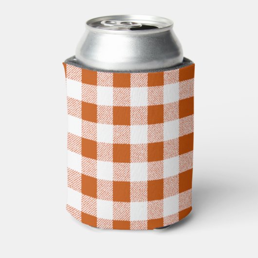 Brown Gingham Check Blikjeskoeler (Blikje Achterkant)