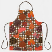 Brown Gingham Check Mushroom Mix Schort (Voorkant)