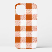 Brown Gingham Check Pattern Case-Mate iPhone Case (Achterkant)