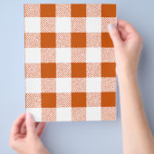Brown Gingham Check Pattern Flyer (Hand)