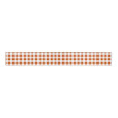 Brown Gingham Check Pattern Grosgrain Lint (Voorkant)