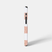 Brown Gingham Check Pattern iPhone Hoesje (Linkerkant)