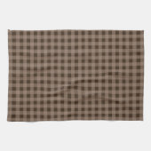 Brown Gingham Country Kitchen Towel Theedoek (Horizontaal)